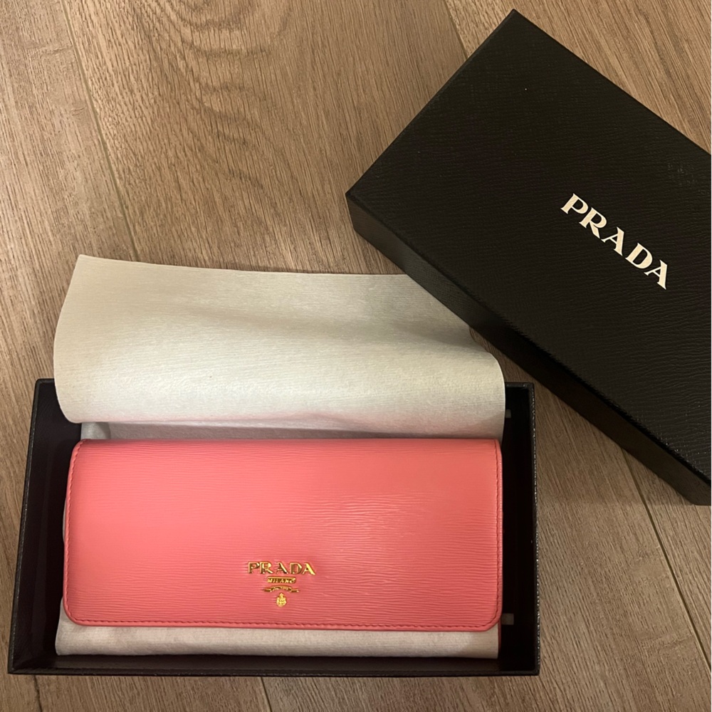 Authentic Prada long wallet